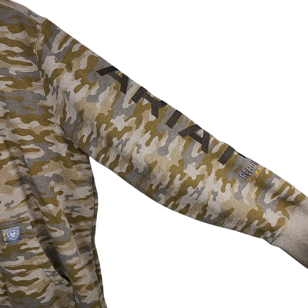 Ariat Rebar Camouflage Graphic Hoodie Women's Size XXL - Picture 6 of 16